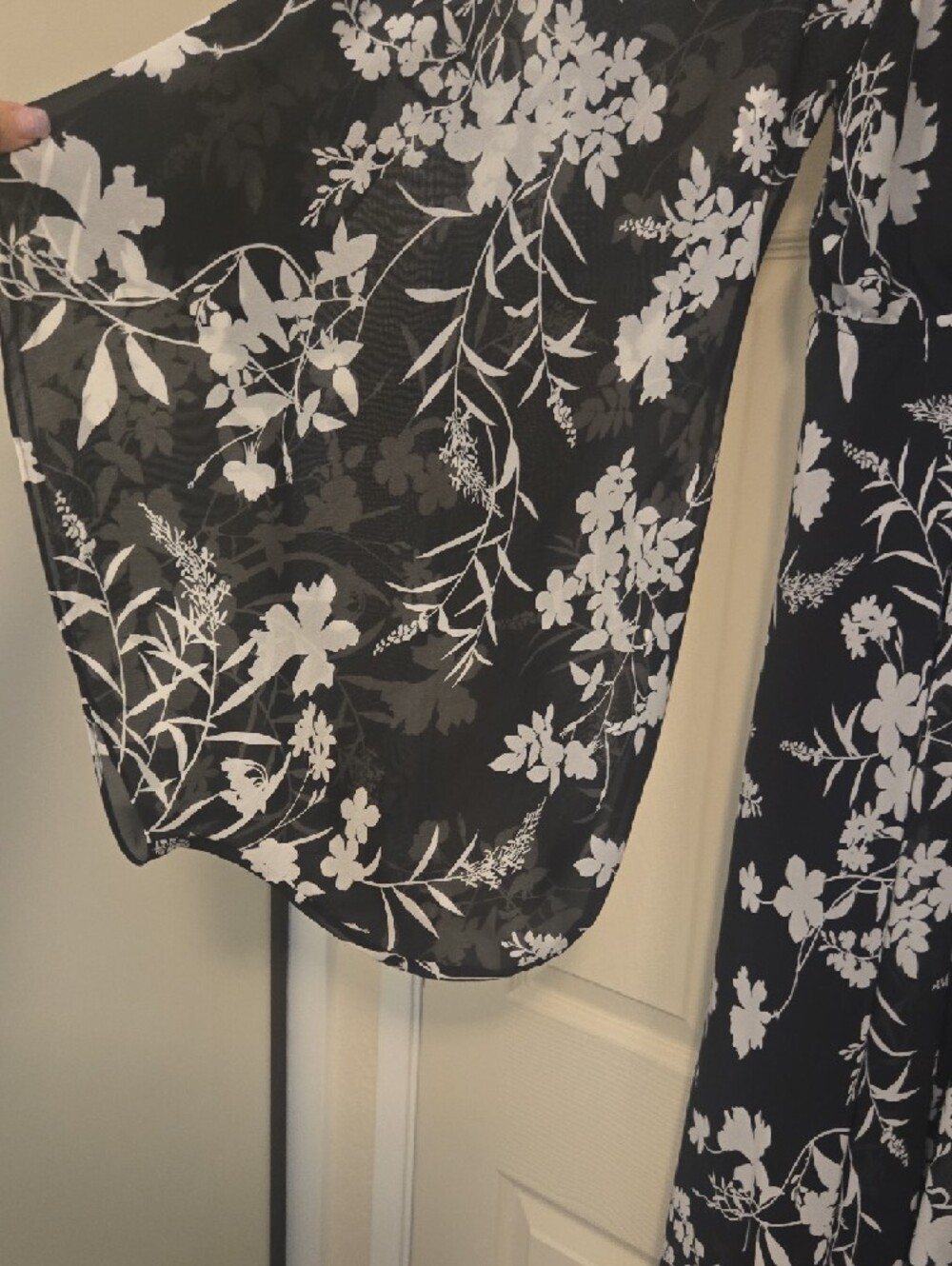 Meghan LA Black and White Floral Maxi Dress - Picture 2 of 4